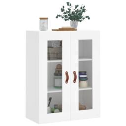 Berkfield Home Wall Mounted Cabinet White 69.5x34x90 cm - thumbnail 4