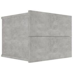 Berkfield Home Bedside Cabinets 2 pcs Concrete Grey 40x30x30 cm Engineered Wood - Size: 40 x 30 x 30 cm - thumbnail 3