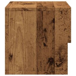 Berkfield Home Wall-mounted Bedside Cabinet Old Wood in Brown - thumbnail 6