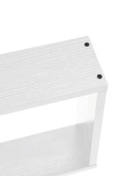 Living and Home 4 Cube Intersecting Easy-to-Assemble Floating Wall Mount Shelves for Bedrooms and Living Rooms in White - thumbnail 7