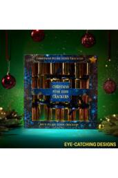 kreativekraft 6 Plush Teddy Crackers Christmas Gift - thumbnail 5