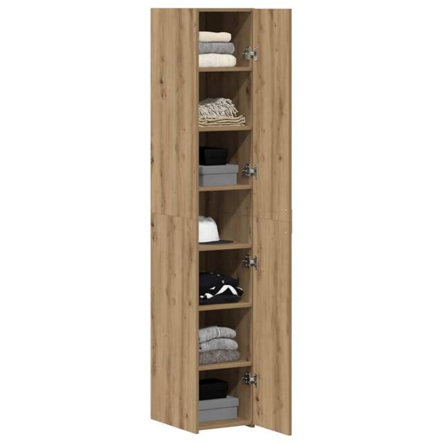 Berkfield Home Highboard Artisan Oak 30x42.5x185 cm Engineered Wood in Brown - image 1