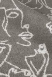Furn Everybody Abstract Cotton Jacquard 4-Piece Towel Bale in Grey - thumbnail 2
