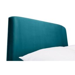Ashfield Teal Velvet Premium Curved Bed Frame - Double - thumbnail 4