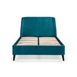 Ashfield Teal Velvet Premium Curved Bed Frame - Double - thumbnail 3