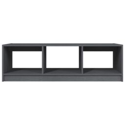 Berkfield Home Coffee Table Grey 110x50x34 cm Solid Pinewood - Size: 110 x 50 x 34 cm - thumbnail 5