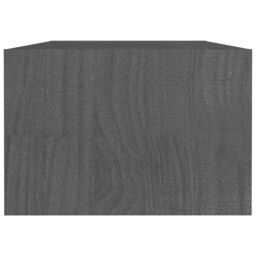 Berkfield Home Coffee Table Grey 110x50x34 cm Solid Pinewood - Size: 110 x 50 x 34 cm - thumbnail 6