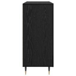 Berkfield Home Sideboard with Storage with Door Black 90 x 34 x 80 cm Engineered wood - thumbnail 7