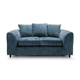 Abakus Direct Harriet Crushed Chenille 2 Seater Sofa in Dark Blue - thumbnail 1