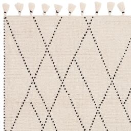 The Rug Shop UK Cream Modern Wool Easy to clean Hand Made Geometric Area Rug - Size: 160 cm x 230 cm - thumbnail 5
