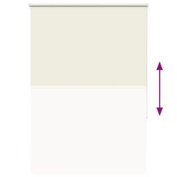 Berkfield Home Roller Blind Blackout Off-White 100x130 cm Fabric Width 95.7 cm Polyester in White - thumbnail 5