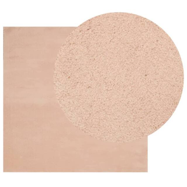 Berkfield Home Rug HUARTE Short Pile Soft & Washable Blush 160x160 cm in Pink - Size: Medium - image 1