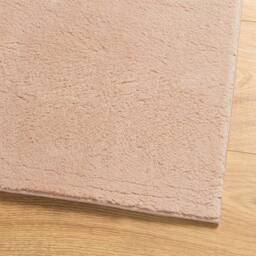Berkfield Home Rug HUARTE Short Pile Soft & Washable Blush 160x160 cm in Pink - Size: Medium - thumbnail 4