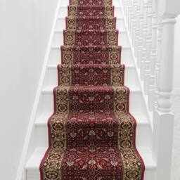 runrug Stair Runner Carpet - Durable, Non-Slip, 5.4mm - 'Bidjar' in Red - Size: 66 cm x 690 cm - thumbnail 3