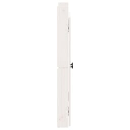 Berkfield Home Outdoor Kitchen Doors 2 pcs White 50x9x82 cm Solid Wood Pine - Size: 50 x 9 x 82 cm - thumbnail 6