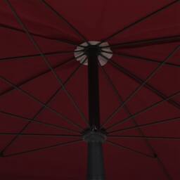 Berkfield Home Garden Parasol with Pole 200x130 cm Bordeaux Red - thumbnail 5