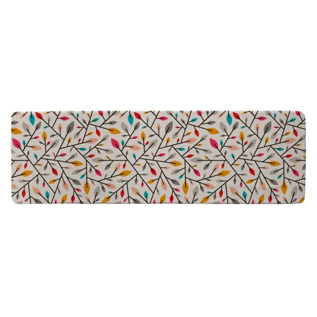 Benjamin Tate Design Autumn Leaves & Twigs Runner Rug in Natural - Size: 67 cm x 230 cm - image 1