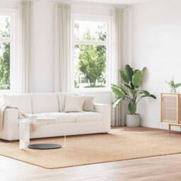 Berkfield Home Shaggy Rug High Pile NAVARRA Beige 240x340 cm Polyester - Size: Medium - thumbnail 2