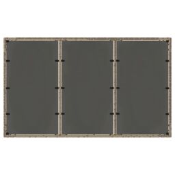 Berkfield Home Garden Table with Glass Top Grey 150x90x75 cm Poly Rattan - Size: 150 x 90 x 75 cm - thumbnail 7