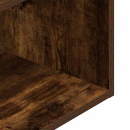 Berkfield Home Bedside Cabinet with Drawer Smoked Oak 35x34x66.5 cm in Brown - thumbnail 9