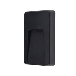 Netlighting Severus CCT LED Outdoor Surface Mounted Wall Guide Light Black 300040006500K IP65 - thumbnail 4