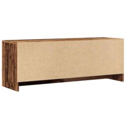 Berkfield Home TV Cabinet Old Wood 102x30x37.5 cm Engineered Wood in Brown - thumbnail 6