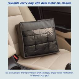 Harbour Housewares Weighted Blanket with Storage Bag - 125 x 180cm - 6kg in Black - Size: 125 x 180 cm - thumbnail 4