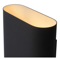 Lucide 'OVALIS' Stylish Dimmable Mountable Indoor Up Down Wall Light 2xE14 in Black - thumbnail 3
