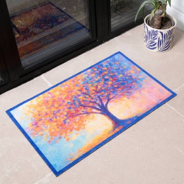 Artsy Mats Tree of Life Indoor Washable Doormat - Size: 40 cm x 60 cm - image 1