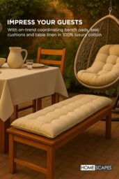 Homescapes Luxury Egg Chair Cushion, Hanging Basket Swing Chair Cushion in Cream - thumbnail 7