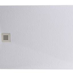 Bathroom Kingdom Oliver Stone Rectangular Shower Tray 1400x800mm in White - thumbnail 1