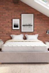 Aspire UK Made Value Bonnell Sprung Mattress in White - Size: Small Double - thumbnail 3