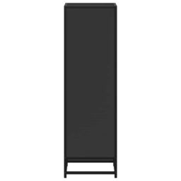 Berkfield Home Book Cabinet Black 33.5x33x107.5 cm Engineered Wood - thumbnail 5