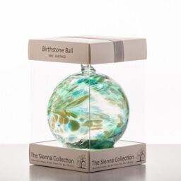 Sienna Glass Birthstone Ball May Emerald
