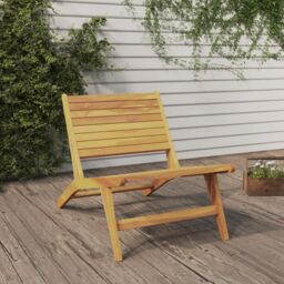 Berkfield Home Garden Chair Solid Wood Teak in Brown - thumbnail 1