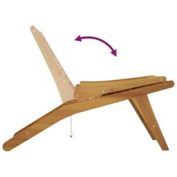 Berkfield Home Garden Chair Solid Wood Teak in Brown - thumbnail 6