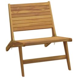 Berkfield Home Garden Chair Solid Wood Teak in Brown - thumbnail 2