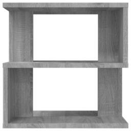 Berkfield Home Side Table Grey Sonoma 40x40x40 cm Engineered Wood - Size: 40 x 40 x 40 cm