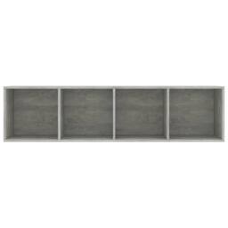 Berkfield Home Book Cabinet/TV Cabinet Concrete Grey 143x30x36 cm - Size: 143 x 30 x 36 cm - thumbnail 6
