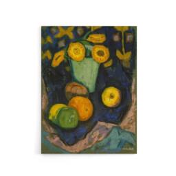 "Artery8 Still Life with Flowers & Fruit Hartley Canvas Wall Art - Size: W18"" x H24""" - thumbnail 1