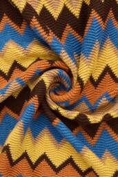 Living and Home Bohemian Sofa Throw Blanket with Tassels in Brown - thumbnail 5
