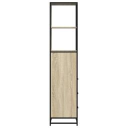 Berkfield Home Comfortable Bathroom Cabinet Sonoma Oak 35x37.5x166 cm Engineered Wood in Light Brown - thumbnail 7