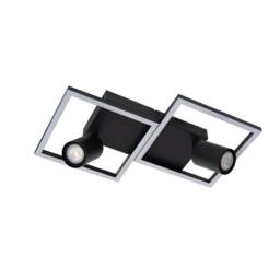 Netlighting Arianne Flush ceiling light LED 2xGU10 Black - thumbnail 2