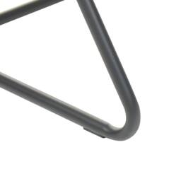 Wyld and Coco X Armless Bouclé Shell Chair White - Black Metal Frame - thumbnail 8