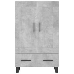 Berkfield Home Highboard Concrete Grey 69.5x31x115 cm Engineered Wood - thumbnail 5