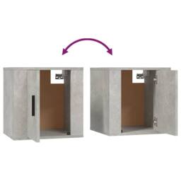 Berkfield Home Classic 3 Piece TV Cabinet Set Concrete Grey Engineered Wood - thumbnail 7
