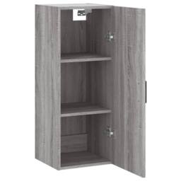 Berkfield Home Wall Mounted Cabinet Grey Sonoma 34.5x34x90 cm - thumbnail 6