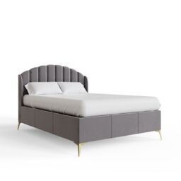 GFW Pettine End Lift Ottoman Storage Bed in Grey - Size: King - thumbnail 6