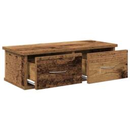 Berkfield Home Wall Cabinet Old Wood 60x26x18.5 cm Engineered Wood in Brown - thumbnail 7