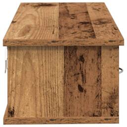 Berkfield Home Wall Cabinet Old Wood 60x26x18.5 cm Engineered Wood in Brown - thumbnail 5